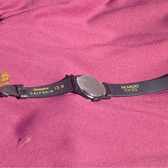 Vintage-ish Mova watch with gold fill findings, sapphire glass; new battery